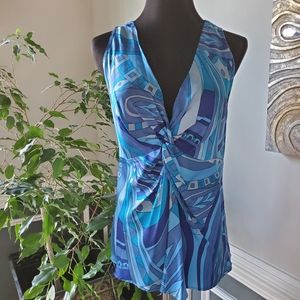 Ann Taylor Sleeveless Blue Top